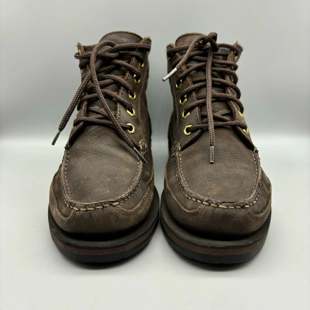 Colorado Amazonas Ankle Boots Men’s Size 8 M Brown Leather Moc Toe Hiking Brazil